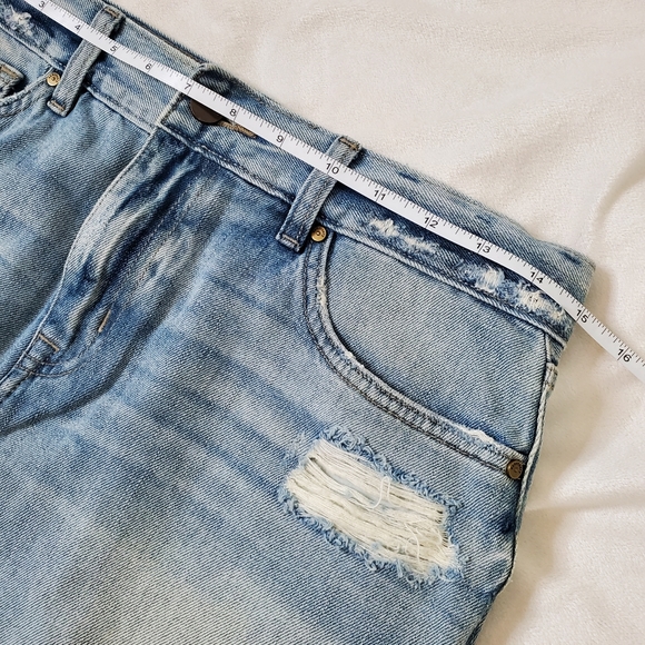 NWOT Sanctuary Distressed Denim Mini Skirt Size 27 - Picture 11 of 11